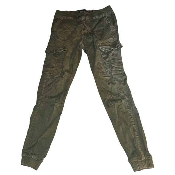 Vertical Sport Olive Green Stretch Cargo Pocket Jogger Pants Outdoors Mens Med - Picture 1 of 8